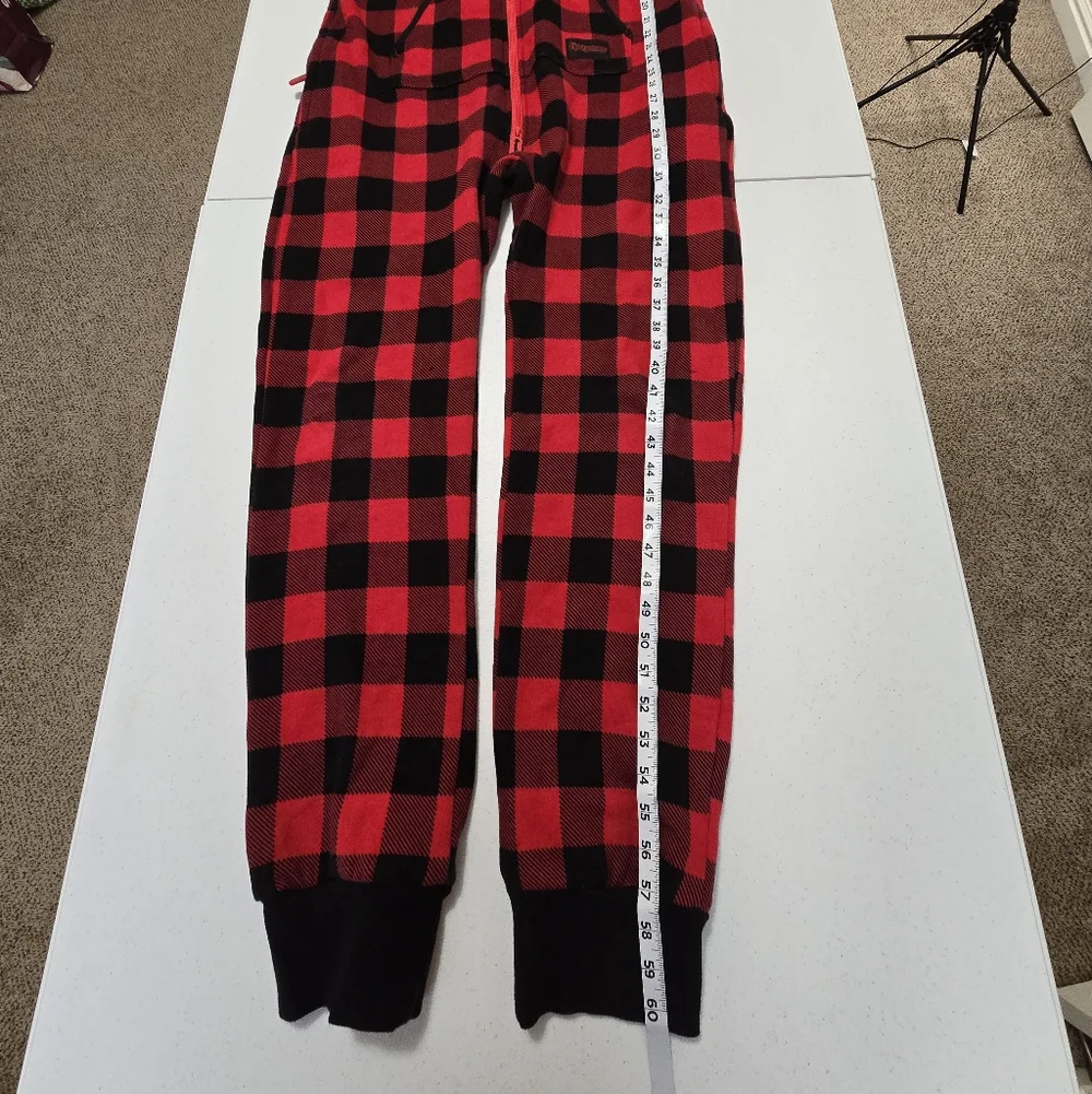 Tipseyelves MEN'S LUMBERJACK JUMPSUIT Mefium Buffalo‎ Plaid Onzie - Picture 7 of 14